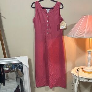 Vintage Cherokee Tank Dress with buttons